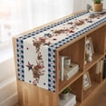 thumbnail image 6 of Table Runners 72 Inches Long Dress Scarves, Independence Day Farmhouse Kitchen Table Runner, Coffee Tablerunners, Red Blue Stars Stripes Flag Wood Plaid 16x72 Inch, 6 of 9