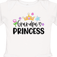 thumbnail image 4 of Inktastic Grandpa's Princess Crown and Flowers Girls Long Sleeve Baby Bodysuit, 4 of 5