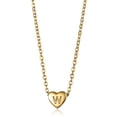 thumbnail image 2 of 17" Dainty Heart Initial Letter Pendant Necklace For Women Gold Stainless Steel, 2 of 4