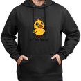 thumbnail image 3 of Sudadera con capucha de patito amarillo linda y divertida, hecha de algodón agradable para la piel, top casual unisex., 3 of 5