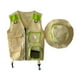 thumbnail image 2 of Chaleco de explorador para niños, sombrero, juego de rol, disfraz de cosplay, conjunto de pesca para niños Verde, 2 of 9