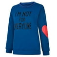 thumbnail image 6 of Honeeladyy Sales I'm not for everyone women trendy Letter printing Crewneck Long Sleeve Love Pattern sweatshirt pullover Top women Costumes, 6 of 9
