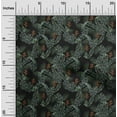 thumbnail image 2 of oneOone Cotton Poplin Black Fabric Tropical Craft Projects Decor Fabric Printed By The Yard 42 Inch Wide, 2 of 5