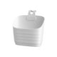 thumbnail image 2 of Caja De Almacenamiento De Plástico Cesta organizadora apilable de plástico blanco para pared con gancho para baño y cocina (1 pieza) Rkxzt, 2 of 8