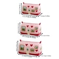 thumbnail image 2 of Quilted Makeup Bag, Small Sized Lightweight Fabric Cosmetic Pouch Multipurpose Toiletry Organizer for Women Travel Essentials and Beauty Accessories Storage, 2 of 5