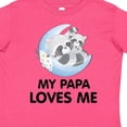 thumbnail image 4 of Inktastic Raccoon My Papa Loves Me Boys or Girls Toddler T-Shirt, 4 of 5