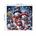 thumbnail image 3 of Christmas 5D Diamond Painting Kit Featuring Three Snowmen Design, Festive Diy Rhinestone Mosaic Home Decor for Adults, Holiday Wall Art Craft Set 1 Pack, 3 of 4