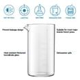 thumbnail image 2 of Vaso de vidrio de repuesto French Press de 1000 ml para 5-6 tazas, 2 of 6