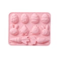 thumbnail image 2 of JASKFLY Easter Baking Molds -6.18x4.92in Flexible Food-Grade Silicone Non-Stick Candy & Dessert Tool for Holiday Treats & Creative Homemade Crafts(Pink), 2 of 6