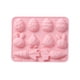 thumbnail image 2 of Molde de silicona con forma de conejito de Pascua, zanahoria y pollito | Molde antiadherente de grado alimenticio para hornear chocolate, dulces, gelatina, pasteles y postres | Herramienta de cocina, 2 of 6