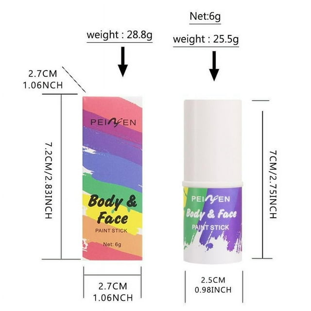 Xihbxyly Oferta del día Liquidación Ungüento de sombra de ojos fluorescente de European And N Makeup para pintar rostro humano