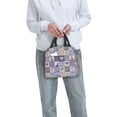 thumbnail image 5 of Naloa Lavender Flowers Print Lunch Box for Women Men,Insulated Lunch Bag,Lunchbox,Thermal Leakproof Cooler,Reusable Lunch Tote Bag for Work School Travel Picnic, 5 of 7