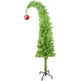 thumbnail image 1 of ZpigToor 5FT Lime Green Christmas Tree Bendable Artificial Christmas Tree Whimsical Christmas Tree for Indoor Christmas Party Decor Whimsical Decor (5 FT), 1 of 6