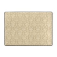 thumbnail image 7 of Area Rugs For Living Room Decor - Damask Beige Tan Brown Soft Anti Slip Throw Washable Rugs 5x7 For Bedroom, Indoor Carpet For Bedroom Living Room 80x58In, 7 of 7