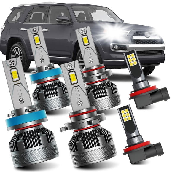 Bombillas para auto AWALITED 4Runner 2010-2020 altas, bajas y antiniebla 6000K