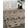 thumbnail image 2 of Ahgly Company Indoor Square Abstract Coffee Brown Abstract Area Rugs, 8' Square, 2 of 6