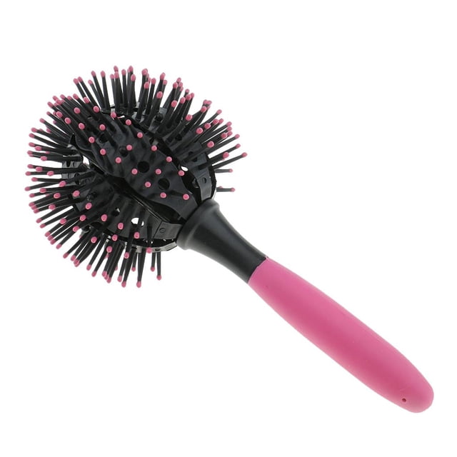 de Pelo Profesional 3D para Mujer, Peine Redondo para en El Hogar, Cabe Ondulado, Secado, Desenredado, Resistente Al Calor, Cuid Zulema Cepillo del pelo rizado
