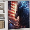 thumbnail image 5 of Animal Guardian America 4 Piece Shower Curtain Sets, with Non-Slip Rugs, Toilet Lid Cover And Bath Mat, for Bathroom Decor Set, 5 of 8