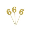 thumbnail image 3 of Darling Souvenir, Number 6 Birthday Year Cupcake Toppers, Birthday/ Anniversary Party Dessert Decorations - Pack Of 40, 3 of 3