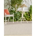 thumbnail image 7 of Unique Loom Outdoor Trellis Collection Area Rug - Deco Trellis (7' 1" x 10' Rectangle Taupe/Ivory), 7 of 7