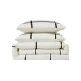 thumbnail image 5 of Truly Soft Kurt Windowpane 3-Piece Full/Queen Duvet Set in Ivory and Black, Polyester , Adult, All Season, OEKO-TEX Certified, 5 of 8
