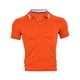 thumbnail image 4 of Blusa y camisa de manga corta con cuello vuelto para hombre, uniforme de moda informal con solapa y botones, top de poliéster de manga corta para hombre, 4 of 9