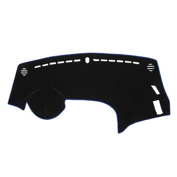 Alfombrilla de tablero antideslizante para consola central del automóvil Unique Bargains para Kia Forte 2014-2018, poliéster negro azul 1Pc