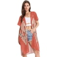 thumbnail image 2 of BZSMCE Women Creatively Berry Good Time Print Beach Cover-ups Size:S-2XL, 2 of 7