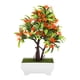 thumbnail image 1 of Bonsai Artificial Zhivalor Flor olla falsa seda rojo, 1 of 8