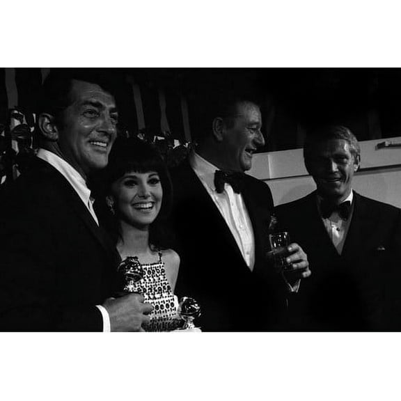 John Wayne and steve mcqueen Dean Martin Marlo Thomas Golden Globes 1967 24x36 Poster