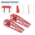 thumbnail image 6 of 2PCS Hydraulic Car Ramps, 5T/11000Lb Heavy Duty Auto Service Ramps with 9.4" -13.3" Adjustable Lifting Height, Low Profile Car Lift , Red, 6 of 8