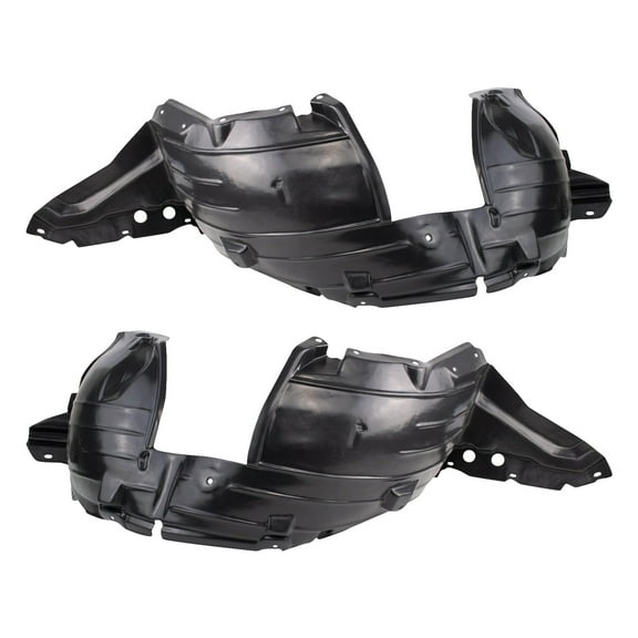 TRQ Front Inner Fender Liner Set Fits Select 2007-2012 Nissan Sentra NI1248116 NI1249116