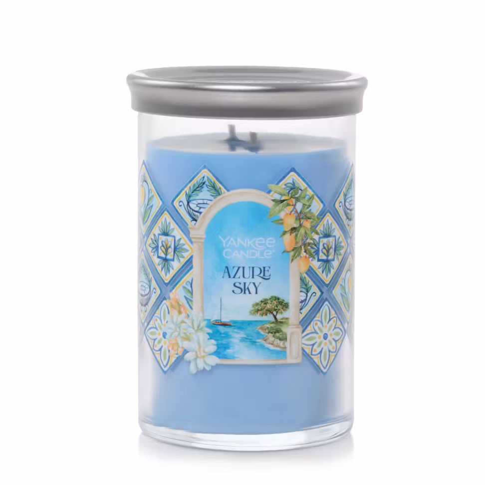 Yankee Candle Hello Italy! Collection Azure Sky Signature Large Tumbler Candle 20 Ounces