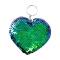 thumbnail image 2 of EGNMCR Heart-shaped Keychain Double-sided Reflective Sequins Bag Accessories Love Keychain Sequins Accessory key ring, 2 of 7