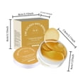 thumbnail image 3 of Jusqu'à 50 % de Réduction sur les Soins Personnels et la Beauté! Masque pour les Yeux Anti-Rides Raffermissant Doré Réduit les Poches sous les Yeux Améliore les Ridules Hydrate en Profondeur 60 Pcs, Cadeaux pour Femmes, 3 of 9