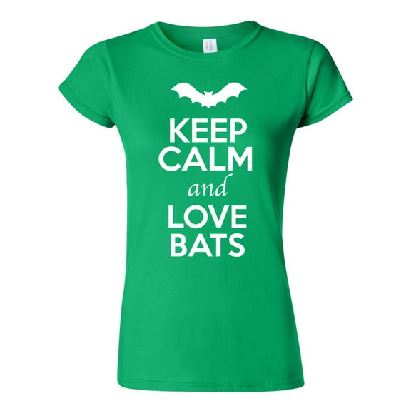 Junior Keep Calm And Love Bats Animal Lover T-Shirt Tee