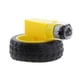 thumbnail image 2 of Nuevo Soporte De Motor De Neumático De Neumático De Plástico De Doble Eje Para DC 3V-6V Amarillo, 2 of 9