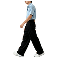 thumbnail image 3 of HBDesign Mens Linen Wide Leg Pants Casual Pleated Summer Breathable Loose Daily Trousers, 3 of 6