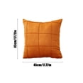 thumbnail image 2 of Fundas de Almohada de Navidad Cojín Trasero de Línea de Funda de Almohada a Rayas Cepilladas,Fibra de Poliéster 45x45cm para Sofá Dormitorio,Fundas de Almohada con Cremallera, 2 of 6