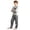 Grey, variant on Toddler Boys Outfits Two Piece Long Sleeve Top And Pants Sleepwears Loungewear For Sleeping Home Use Sets Size 3-4T