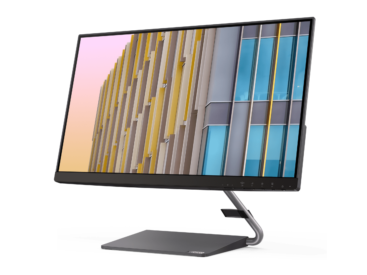 Lenovo Q24h-10 23.8" QHD (2560 x 1440) USB-C LCD Monitor, LED Backlit, AMD FreeSync, 75Hz, 4ms, 99% sRGB, Speakers, Low Blue Light