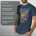 thumbnail image 6 of Men's Minecraft Character Boxes Graphic Tee Navy Blue Heather Small, 6 of 9