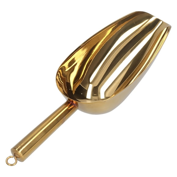 Cuchara para Hielo Acero Inoxidable para Servicio de Alimentos Barra de Oro Metal Flexible para Harina de Hielo para Uso General con 2 Tamaños Acabado de Espejo una ANGGREK Otros