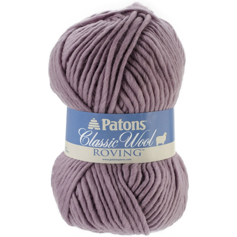 Classic Wool Roving YarnFrosted Plum
