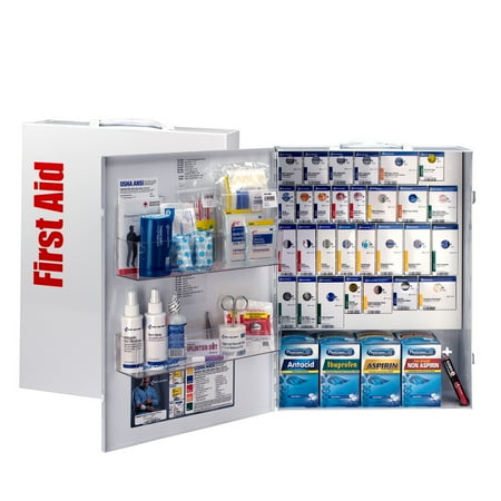 First Aid Only 150 Person XL SmartCompliance Metal Cabinet with Medication, 109