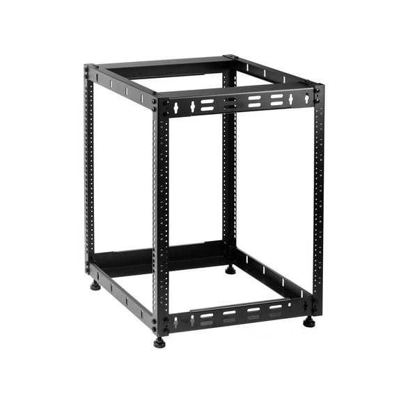 Rosewill 12U Open Frame Network Rack for Servers & AV Gear,Server Rack Floor Standing or Wall Mounted, AV Rack for 19" Networking, Servers and Audio 20 inches Depth