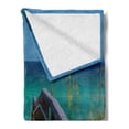 thumbnail image 2 of Beach Pathway Soft Flannel Fleece Blanket, Boardwalk View of the Beach in Pensacola Florida United States Summer Season, Cozy Plush for Indoor and Outdoor Use, 50" x 60", Multicolor, by Ambesonne, 2 of 5