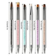thumbnail image 4 of Qarigey 6 Pieces Nail Brush Set Color Painting Powder Handle Crystal Pole Manicure Anti-slip Elegant Inlaid Pens Flower Accessories Type3 NO3 Qarigey CE012207-00, 4 of 6