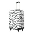 thumbnail image 2 of Xecao Fish Bones print Elastic Luggage Cover, with double-sided print , is perfect for travel, business, and daily use, 2 of 9
