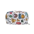 thumbnail image 2 of 6.5x2.5x4 In Printed Makeup Bag Organizer with 5 Compartments Travel Toiletry Pouch Bag Summer Elements, 2 of 6